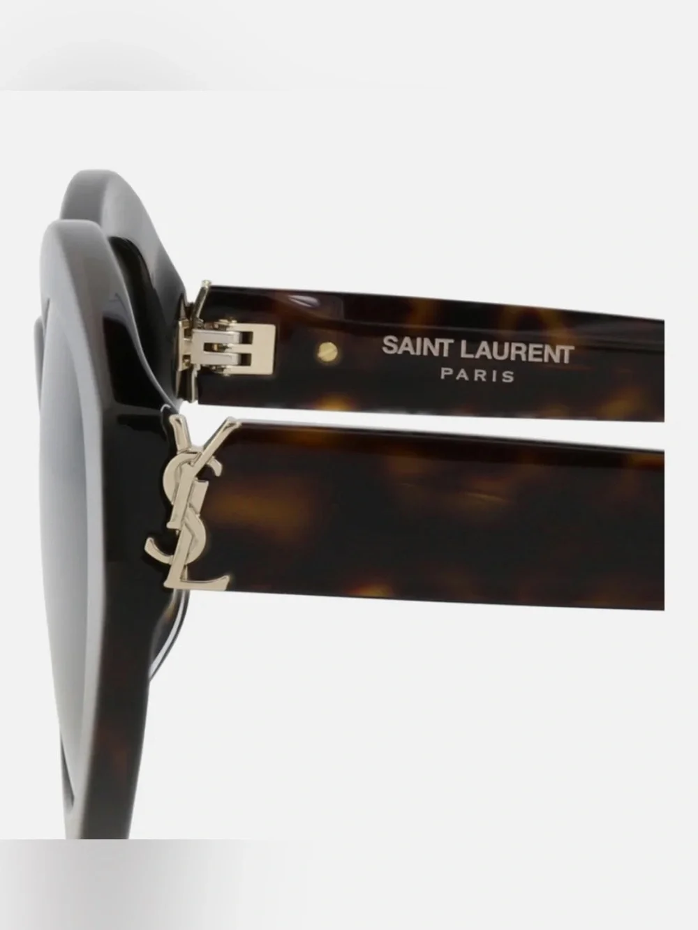 Saint Laurent Tortoiseshell Cat-Eye Sunglasses - Brown